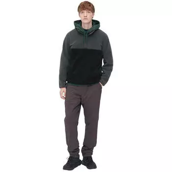 Толстовка Uniqlo Fleece Colour Block, темно-серый