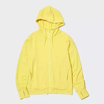 Толстовка Uniqlo IRism Mesh UV Protection на молнии, желтый