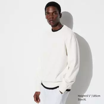 Толстовка Uniqlo с длинным рукавом, молочный