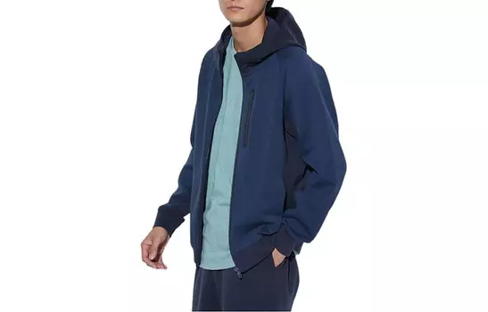 Толстовка унисекс 68 темно-синяя Uniqlo, темно-синий