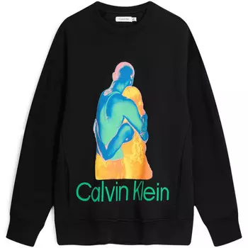 Толстовка унисекс BAE - черная Calvin Klein, черный