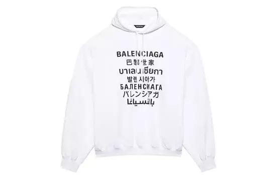 Толстовка унисекс Balenciaga, белый