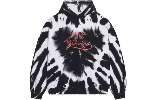 Толстовка Balenciaga Be My Valentine, черный / белый