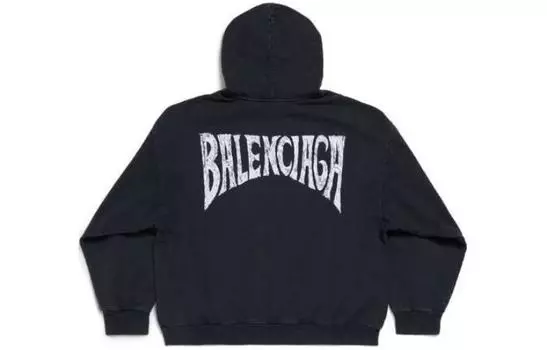 Толстовка Balenciaga Hand-Drawn, черный