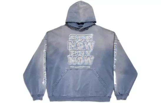 Толстовка унисекс Balenciaga, синий