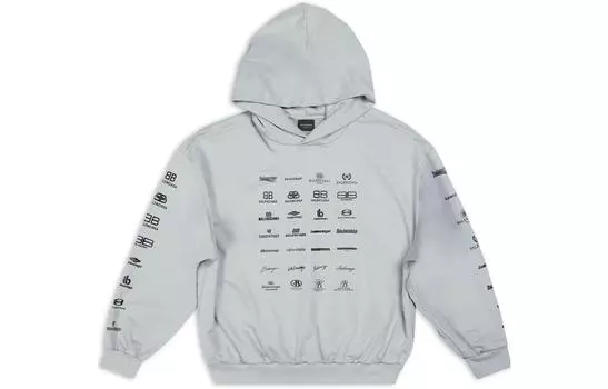 Толстовка унисекс Balenciaga, серый