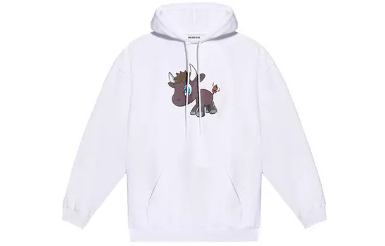 Толстовка унисекс белая Balenciaga, белый