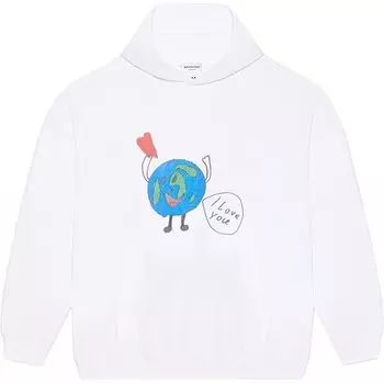Толстовка унисекс белая Balenciaga, белый