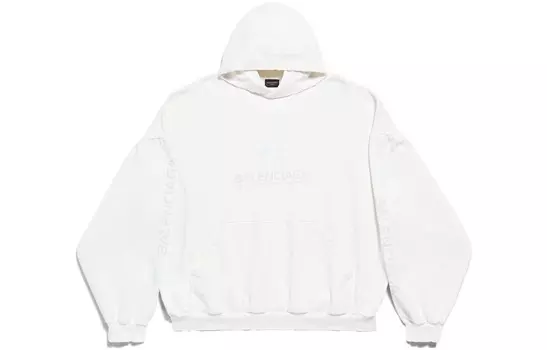 Толстовка унисекс белая Balenciaga, белый