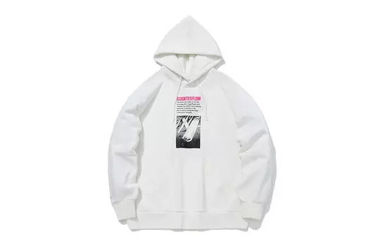 Толстовка унисекс белая Lining, белый