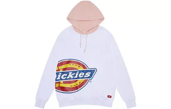 Толстовка унисекс белая/персиково-розовая Dickies, белый
