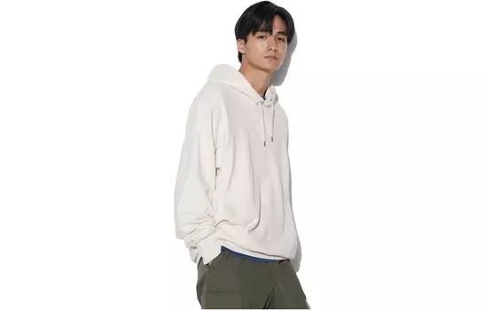 Толстовка унисекс белая Uniqlo, белый