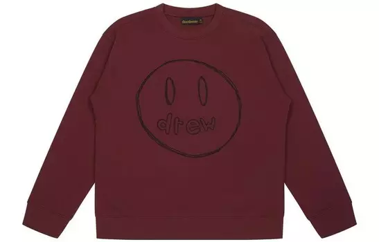 Толстовка унисекс бордовая Drew House, цвет Burgundy