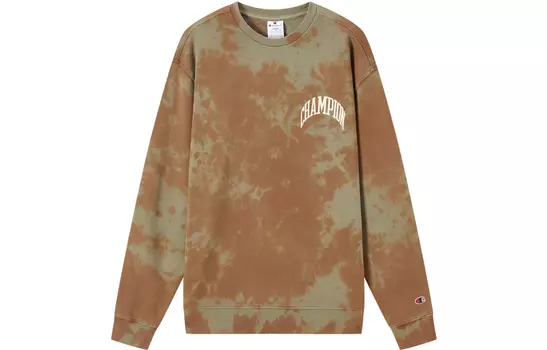 Толстовка унисекс Champion, цвет Black tie-dye