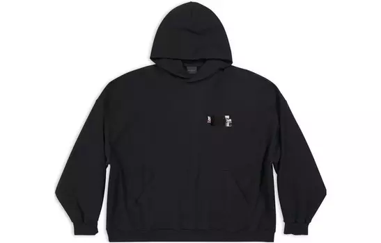 Толстовка унисекс черная Balenciaga, черный