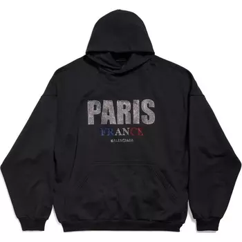 Толстовка унисекс черная Balenciaga, черный