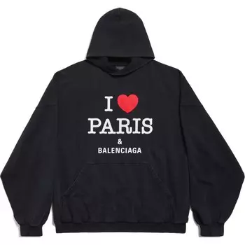 Толстовка унисекс черная Balenciaga, черный