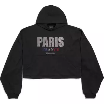 Толстовка унисекс черная Balenciaga, черный