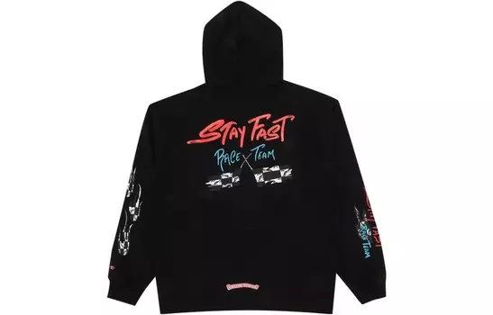 Толстовка унисекс черная Chrome Hearts, черный