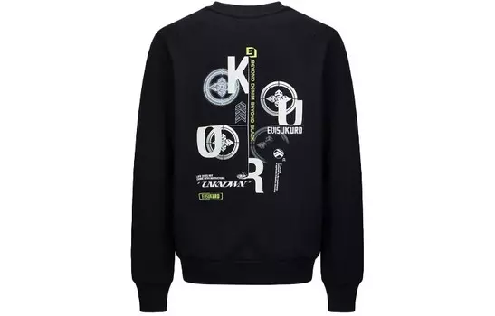 Толстовка унисекс черная Evisu, черный