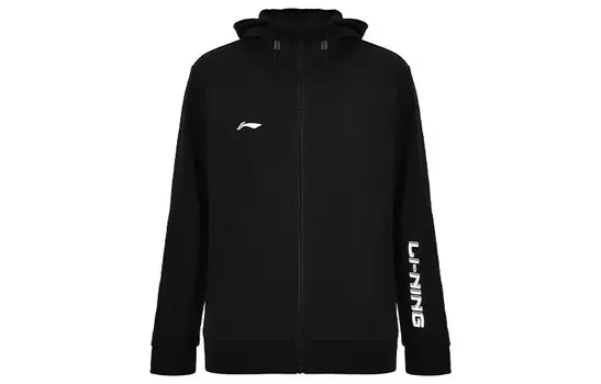 Толстовка унисекс черная Lining, черный