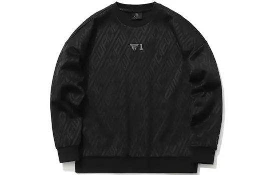 Толстовка унисекс черная Lining, черный