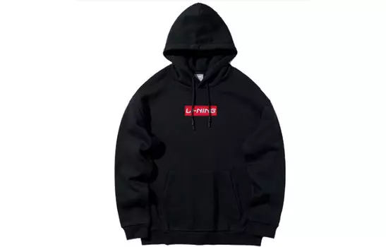 Толстовка унисекс черная Lining, черный