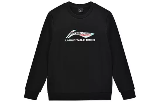 Толстовка унисекс черная Lining, черный