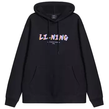 Толстовка унисекс черная Lining, черный