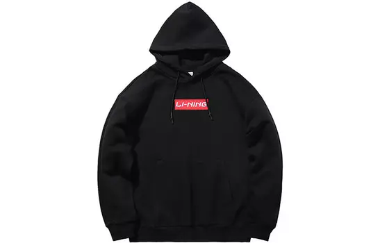 Толстовка унисекс черная Lining, черный