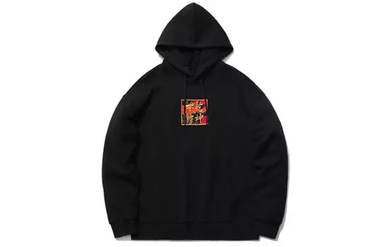 Толстовка унисекс черная Lining, черный
