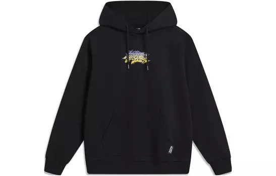 Толстовка унисекс черная Lining, черный