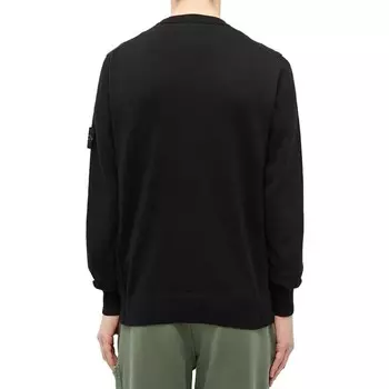 Толстовка унисекс черная Stone Island, черный