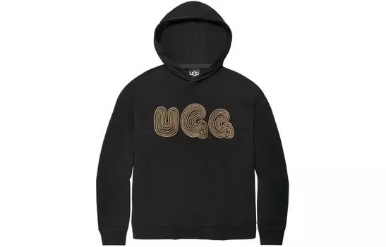 Толстовка унисекс черная Ugg, черный