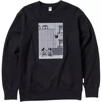 Толстовка унисекс черная Uniqlo, черный