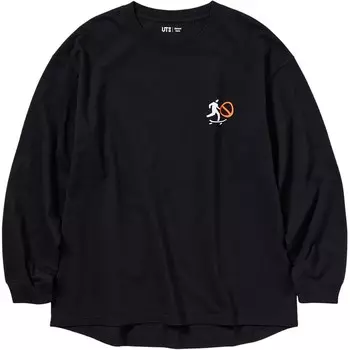 Толстовка унисекс черная Uniqlo, черный