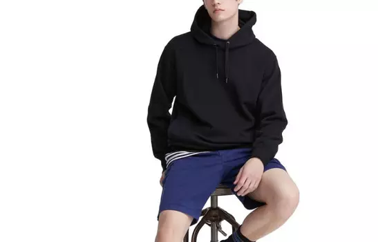 Толстовка унисекс черная Uniqlo, черный