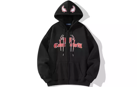 Толстовка унисекс COMOWA, Черный Красный