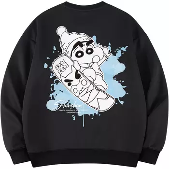 Толстовка унисекс Crayon Shinchan/Crayon Shinchan, Розовый [бархатная модель]