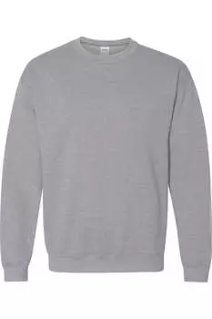 Толстовка унисекс для взрослых Gildan Heavy Blend с круглым вырезом, цвет sport gray