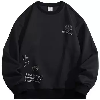 Толстовка унисекс Doraemon, Белый (на флисовой подкладке)