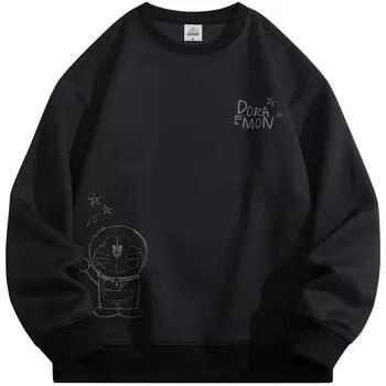 Толстовка унисекс Doraemon, Белый (на флисовой подкладке)