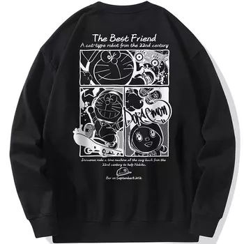 Толстовка унисекс Doraemon, Черный