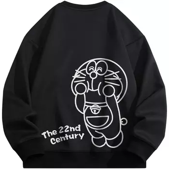 Толстовка унисекс Doraemon, Темно-синий (на флисовой подкладке)