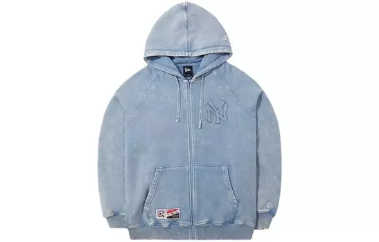 Толстовка унисекс джинсовая синяя New Era, синий