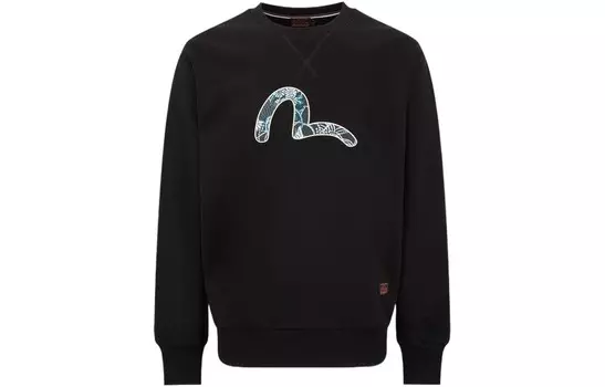 Толстовка унисекс Evisu, серый/синий