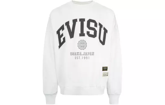 Толстовка унисекс Evisu, серый/синий