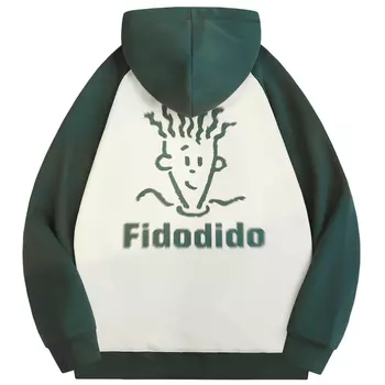 Толстовка унисекс FIDO DIDO, Набор из 2 шт. (Овсяно-кофейный + Бежево-черный)