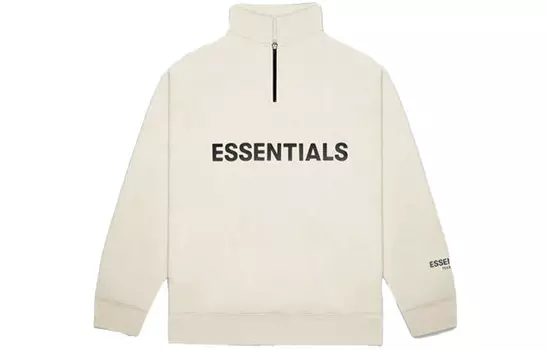 Толстовка унисекс FW20 кремового цвета Fear Of God Essentials, кремовый