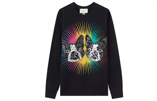 Толстовка Gucci Unisex с принтом, черный